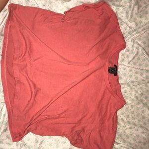 rue 21 plain pink crop top